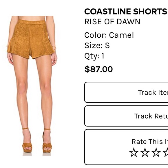 Suede Shorts NEVER WORN from Revolve - Picture 3 of 6